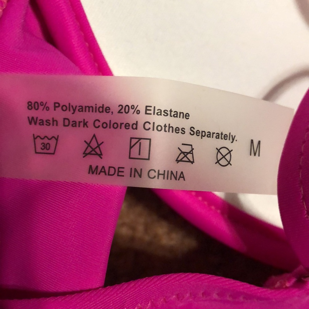 Shein Vibrant Hot Pink Bikini Top - Picture 6 of 6